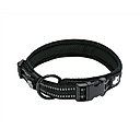 Chai's Choice Comfort Cushion 3M Polyester Reflective Dog Collar, Black, Small: 13.8 to 15.7-in neck, 4/5-in wide