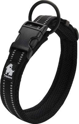 Show full view: Chai's Choice Comfort Cushion 3M Polyester Reflective Dog Collar, Black, X-Small: 11.8 to 13.8-in neck, 3/5-in wide slide 2 of 6