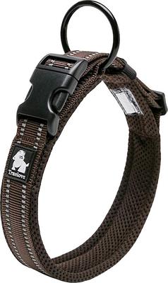 Show full view: Chai's Choice Comfort Cushion 3M Polyester Reflective Dog Collar, Chocolate, X-Small: 11.8 to 13.8-in neck, 3/5-in wide slide 2 of 6