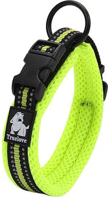 Show full view: Chai's Choice Comfort Cushion 3M Polyester Reflective Dog Collar, Lemon Lime, Large: 17.7 to 19.7-in neck, 4/5-in wide slide 2 of 6