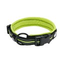 Chai's Choice Comfort Cushion 3M Polyester Reflective Dog Collar, Lemon Lime, Small: 13.8 to 15.7-in neck, 4/5-in wide