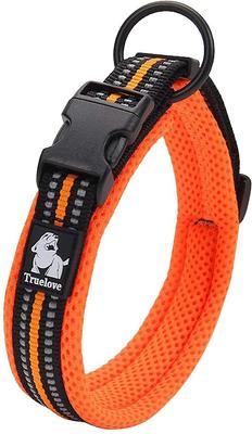 Show full view: Chai's Choice Comfort Cushion 3M Polyester Reflective Dog Collar, Orange, Large: 17.7 to 19.7-in neck, 4/5-in wide slide 2 of 6