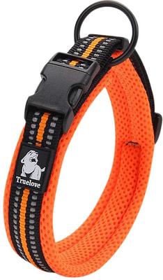 Show full view: Chai's Choice Comfort Cushion 3M Polyester Reflective Dog Collar, Orange, X-Large: 19.7 to 21.7-in neck, 1-in wide slide 2 of 6