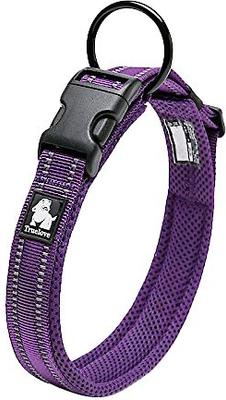 Show full view: Chai's Choice Comfort Cushion 3M Polyester Reflective Dog Collar, Purple, Small: 13.8 to 15.7-in neck, 4/5-in wide slide 2 of 6