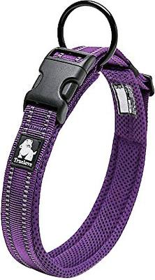 Show full view: Chai's Choice Comfort Cushion 3M Polyester Reflective Dog Collar, Purple, X-Small: 11.8 to 13.8-in neck, 3/5-in wide slide 2 of 6