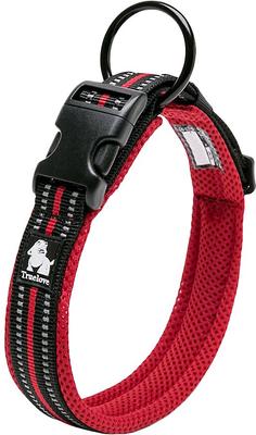 Show full view: Chai's Choice Comfort Cushion 3M Polyester Reflective Dog Collar, Red, Large: 17.7 to 19.7-in neck, 4/5-in wide slide 2 of 6