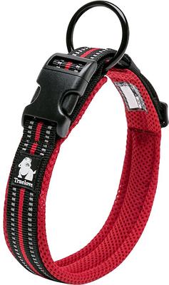 Show full view: Chai's Choice Comfort Cushion 3M Polyester Reflective Dog Collar, Red, X-Small: 11.8 to 13.8-in neck, 3/5-in wide slide 2 of 6