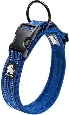 Show full view: Chai's Choice Comfort Cushion 3M Polyester Reflective Dog Collar, Royal Blue, X-Large: 19.7 to 21.7-in neck, 1-in wide slide 3 of 7