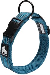 Chai's Choice Comfort Cushion 3M Polyester Reflective Dog Collar, Teal Blue, Medium: 15.7 to 17.7-in neck, 4/5-in wide slide 2 of 4