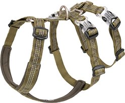 Chai's Choice Double H Trail Runner Polyester Reflective No Pull Dog Harness, Army Green, Small: 16 to 20-in chest