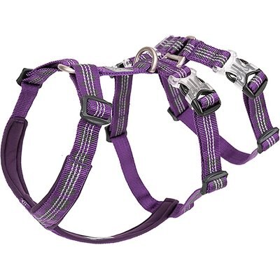Chai's Choice Chai's Choice Double H Trail Runner Polyester Reflective No Pull Dog Harness, Purple, Small: 16 to 20-in chest