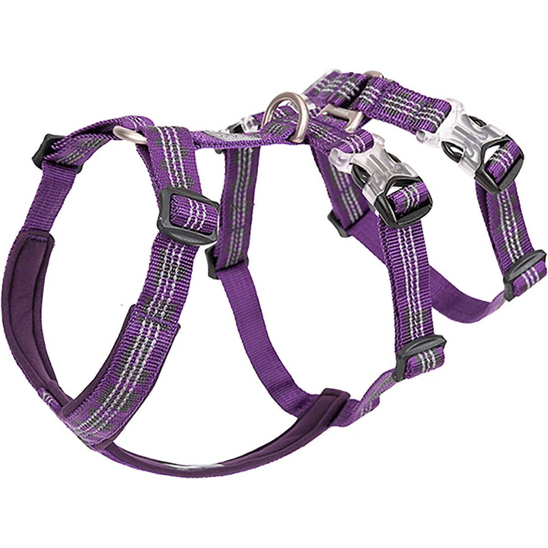 Chai's Choice Double H Trail Runner Polyester Reflective No Pull Dog Harness, Purple, X-Large: 31 to 39-in chest