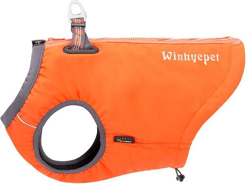 Show full view: Chai's Choice High-Performance Foul Weather Waterproof Polyester Reflective Back Clip Dog Harness, Orange, Large: 24.5 to 28-in chest slide 3 of 8