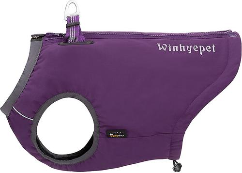 Show full view: Chai's Choice High-Performance Foul Weather Waterproof Polyester Reflective Back Clip Dog Harness, Purple, Large: 24.5 to 28-in chest slide 3 of 8