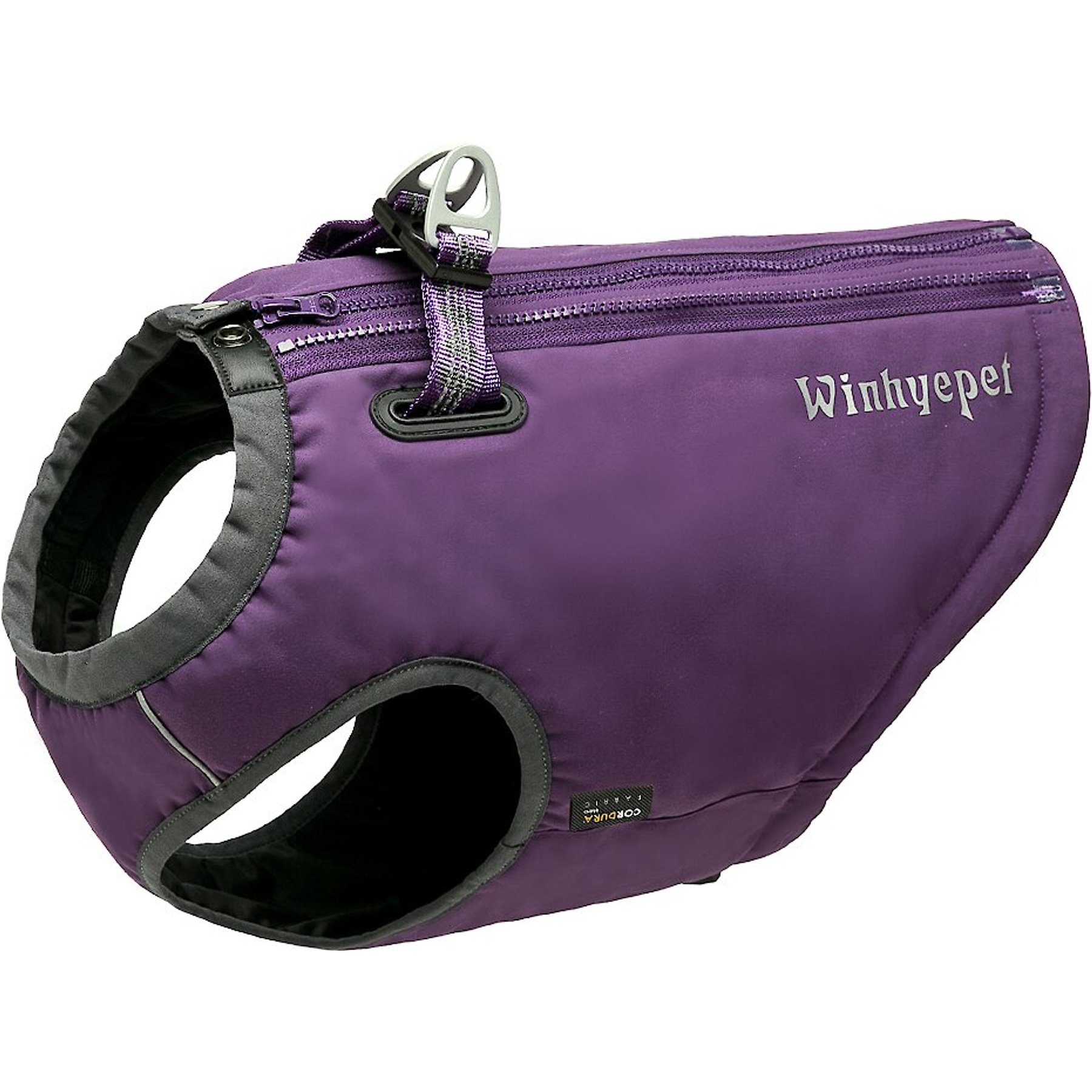 Chai's Choice High-Performance Foul Weather Waterproof Polyester Reflective Back Clip Dog Harness, Purple, Small: 17.5 to 20-in chest