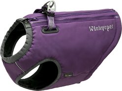 Chai's Choice High-Performance Foul Weather Waterproof Polyester Reflective Back Clip Dog Harness, Purple, X-Small: 14.5 to 17.5-in chest