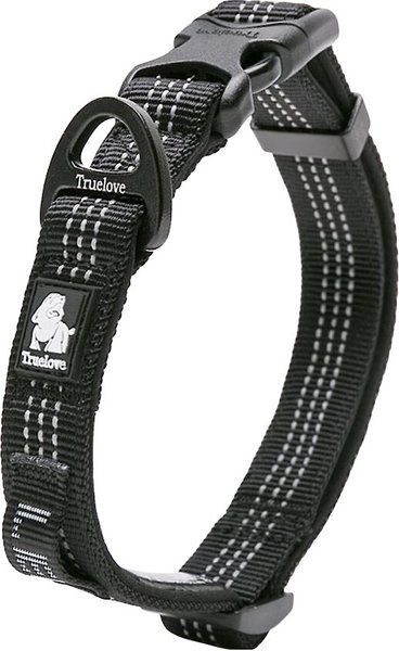 Show full view: Chai's Choice Outdoor Adventure 3M Polyester Reflective Dog Collar, Black, Large: 17.7 to 25.6-in neck, 1-in wide slide 2 of 6
