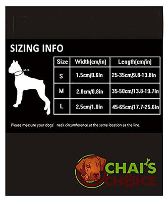 Show full view: Chai's Choice Outdoor Adventure 3M Polyester Reflective Dog Collar, Black, Large: 17.7 to 25.6-in neck, 1-in wide slide 4 of 6