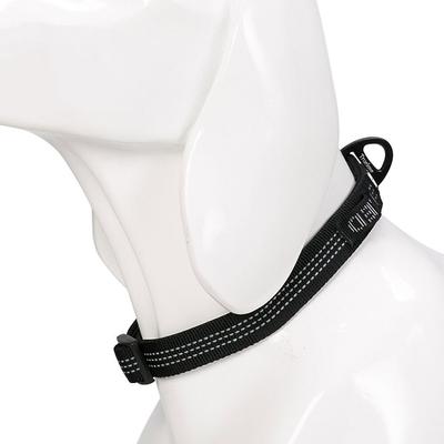 Show full view: Chai's Choice Outdoor Adventure 3M Polyester Reflective Dog Collar, Black, Medium: 13.8 to 19.7-in neck, 4/5-in wide slide 3 of 6