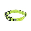 Chai's Choice Outdoor Adventure 3M Polyester Reflective Dog Collar, Neon Yellow, Small: 9.8 to 13.8-in neck, 3/5-in wide