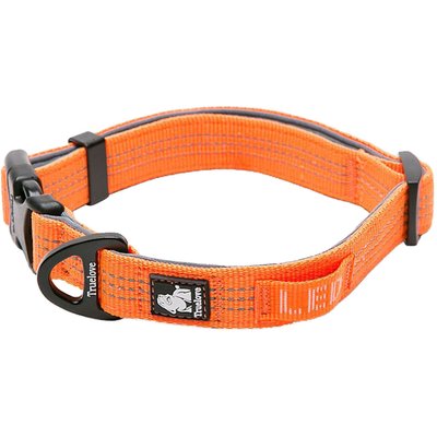 Chai's Choice Chai's Choice Outdoor Adventure 3M Polyester Reflective Dog Collar, Orange, Large: 17.7 to 25.6-in neck, 1-in wide