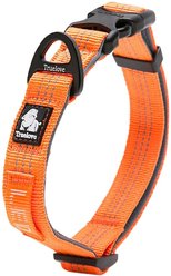 Chai's Choice Outdoor Adventure 3M Polyester Reflective Dog Collar, Orange, Small: 9.8 to 13.8-in neck, 3/5-in wide slide 2 of 4