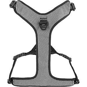 Chai's Choice Outdoor Explorer No-Pull 3M Polyester Reflective Dual Clip Dog Harness, Black, Large: 27 to 32.5-in chest
