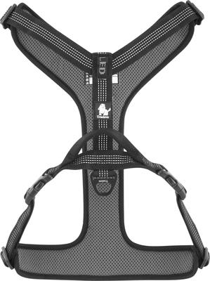 Show full view: Chai's Choice Outdoor Explorer No-Pull 3M Polyester Reflective Dual Clip Dog Harness, Black, Large: 27 to 32.5-in chest slide 8 of 12