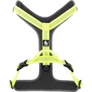 Chai's Choice Outdoor Explorer No-Pull 3M Polyester Reflective Dual Clip Dog Harness, Neon Yellow, Large: 27 to 32.5-in chest