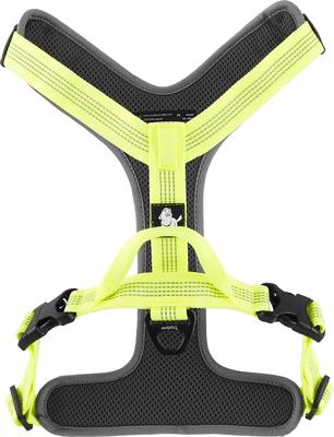 Show full view: Chai's Choice Outdoor Explorer No-Pull 3M Polyester Reflective Dual Clip Dog Harness, Neon Yellow, Medium: 22 to 27-in chest slide 7 of 12