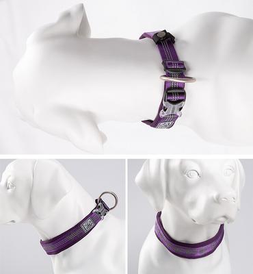 Show full view: Chai's Choice Premium Dog Collar, Purple, X-Small slide 3 of 8