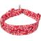 Show in main carousel: Chai's Choice Premium Floral Dog Collar, Red, Large slide 3 of 7