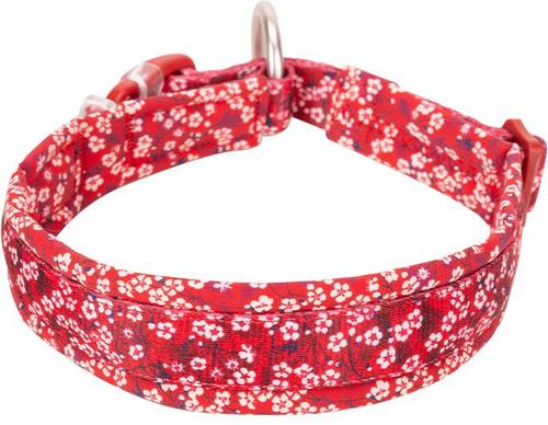 Show full view: Chai's Choice Premium Floral Dog Collar, Red, X-Large slide 3 of 7