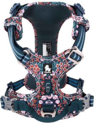 Show full view: Chai's Choice Premium Floral Dog Harness, Blue, X-Large slide 2 of 12