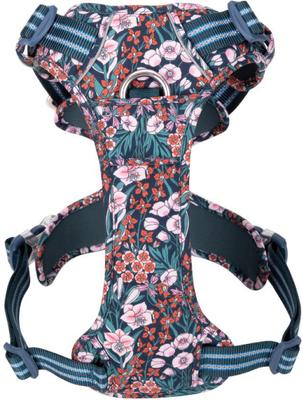 Show full view: Chai's Choice Premium Floral Dog Harness, Blue, X-Large slide 3 of 12