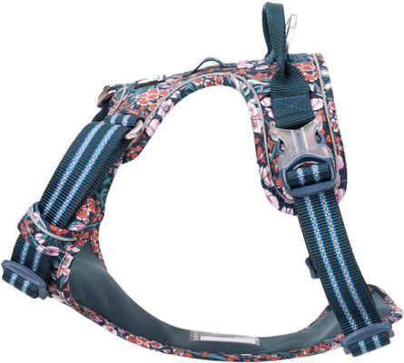 Show full view: Chai's Choice Premium Floral Dog Harness, Blue, X-Small slide 4 of 12