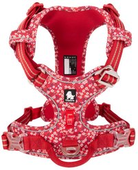 Chai's Choice Premium Floral Dog Harness, Red, Large slide 2 of 9