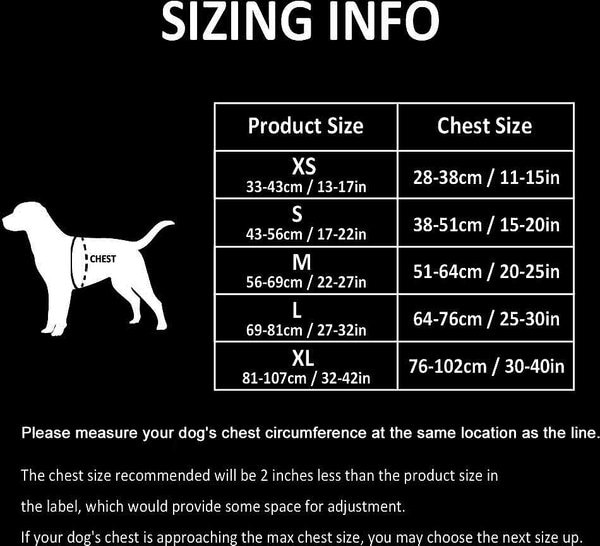 Show full view: Chai's Choice Premium Outdoor Adventure 3M Polyester Reflective Front Clip Dog Harness, Black, Large: 27 to 32-in chest slide 2 of 12