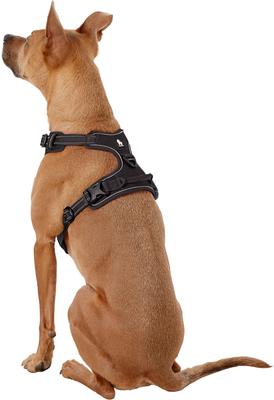 Show full view: Chai's Choice Premium Outdoor Adventure 3M Polyester Reflective Front Clip Dog Harness, Black, Large: 27 to 32-in chest slide 5 of 13