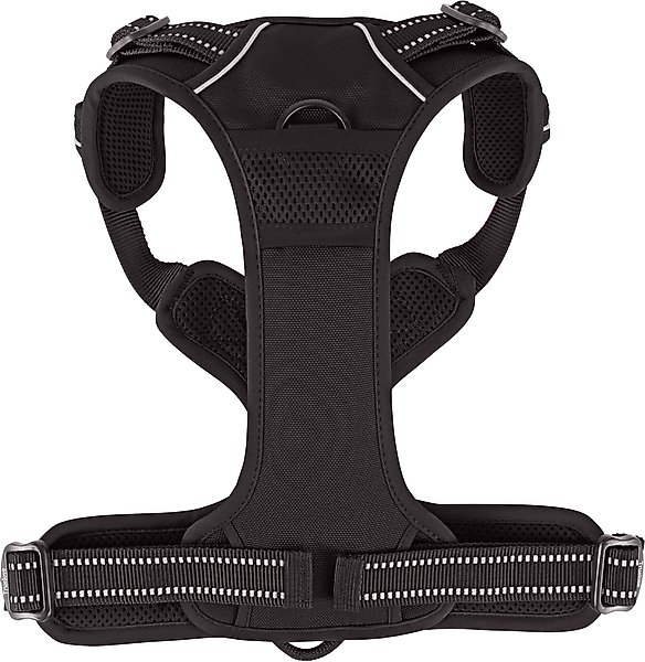 Show full view: Chai's Choice Premium Outdoor Adventure 3M Polyester Reflective Front Clip Dog Harness, Black, Large: 27 to 32-in chest slide 7 of 12