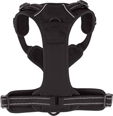 Show full view: Chai's Choice Premium Outdoor Adventure 3M Polyester Reflective Front Clip Dog Harness, Black, Large: 27 to 32-in chest slide 8 of 13