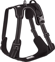 Chai's Choice Premium Outdoor Adventure 3M Polyester Reflective Front Clip Dog Harness, Black, X-Large: 32 to 42-in chest