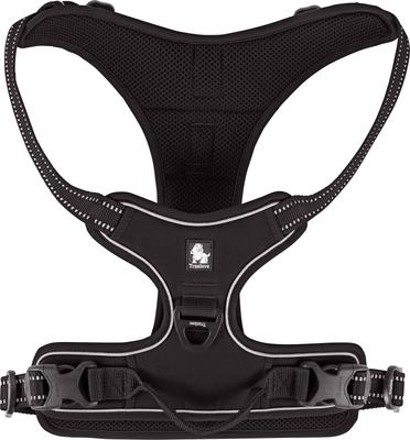 Show full view: Chai's Choice Premium Outdoor Adventure 3M Polyester Reflective Front Clip Dog Harness, Black, X-Large: 32 to 42-in chest slide 6 of 12