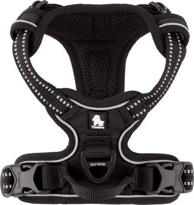 Show full view: Chai's Choice Premium Outdoor Adventure 3M Polyester Reflective Front Clip Dog Harness, Black, X-Small: 13 to 17-in chest slide 6 of 12