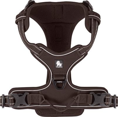Show full view: Chai's Choice Premium Outdoor Adventure 3M Polyester Reflective Front Clip Dog Harness, Chocolate, Large: 27 to 32-in chest slide 7 of 13