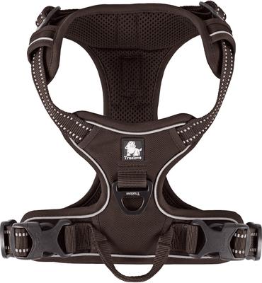 Show full view: Chai's Choice Premium Outdoor Adventure 3M Polyester Reflective Front Clip Dog Harness, Chocolate, Medium: 22 to 27-in chest slide 6 of 12