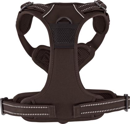 Show full view: Chai's Choice Premium Outdoor Adventure 3M Polyester Reflective Front Clip Dog Harness, Chocolate, Medium: 22 to 27-in chest slide 7 of 12