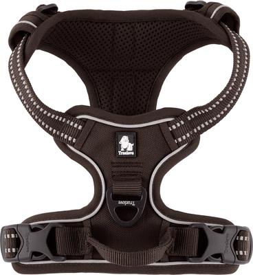 Show full view: Chai's Choice Premium Outdoor Adventure 3M Polyester Reflective Front Clip Dog Harness, Chocolate, Small: 17 to 22-in chest slide 6 of 12