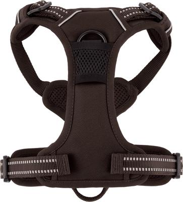 Show full view: Chai's Choice Premium Outdoor Adventure 3M Polyester Reflective Front Clip Dog Harness, Chocolate, Small: 17 to 22-in chest slide 7 of 12