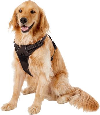 Show full view: Chai's Choice Premium Outdoor Adventure 3M Polyester Reflective Front Clip Dog Harness, Chocolate, X-Large: 32 to 42-in chest slide 3 of 12